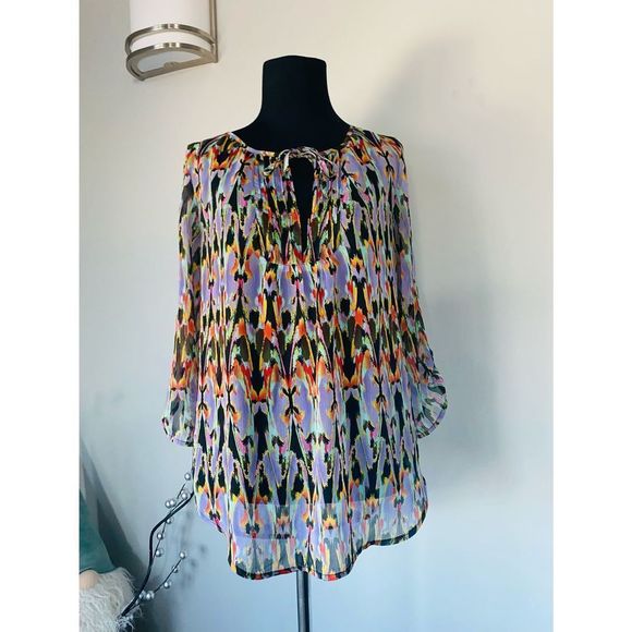 Express Tops - Multicolored Tunic Top